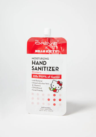 Strawberry Hello Kitty Sanitizer In Pouch