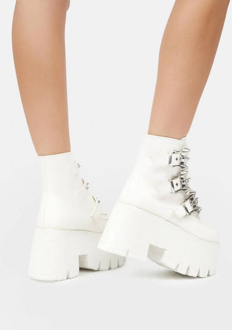 Ashes-55 Platform Ankle Boots