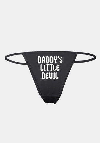 Daddy's Little Devil Thong Undies