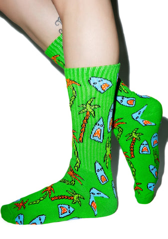 Anne Freeman Shark Attack Crew Socks