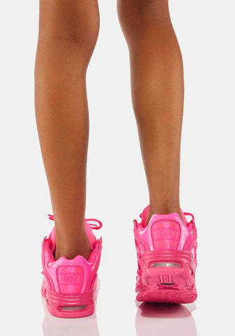 Pink Patent D3 2001 Sneakers