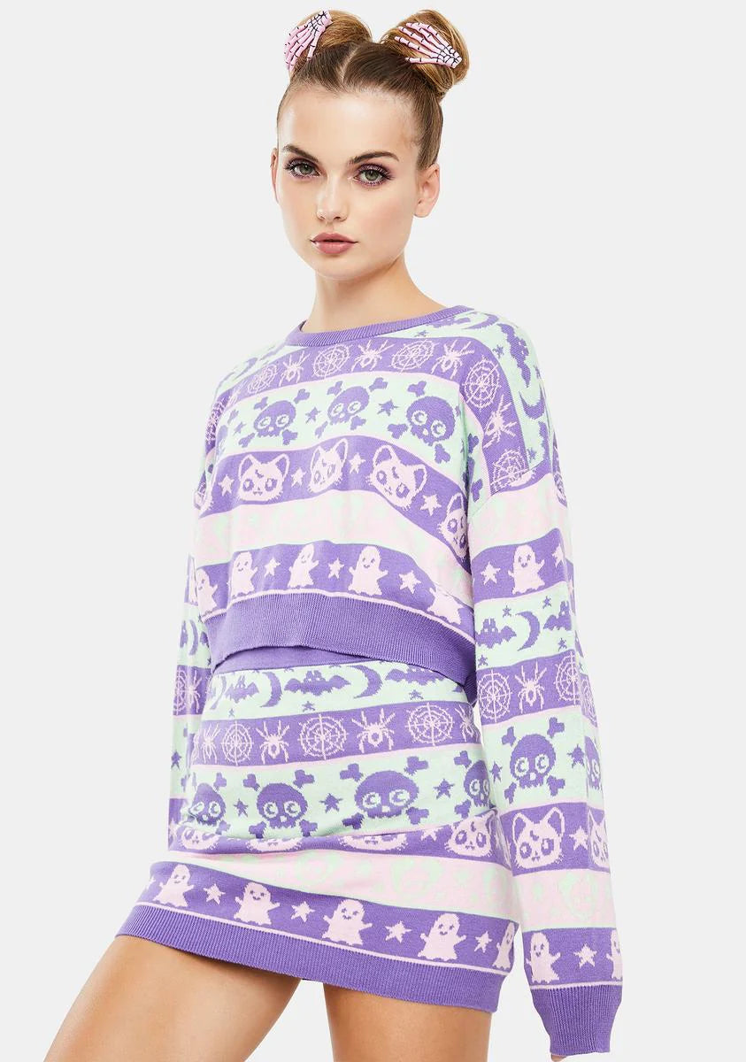 Eclipse Daze Cropped Sweater