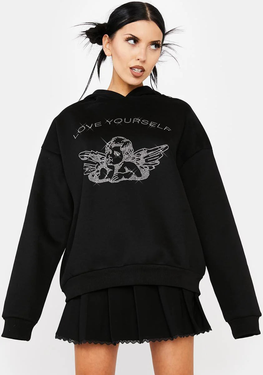 Angie Rhinestone Hoodie