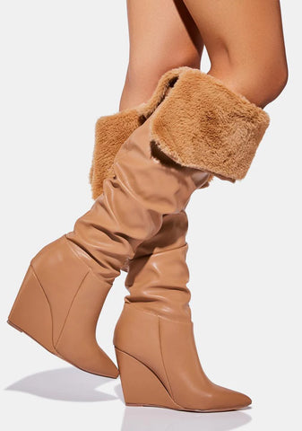 Camel Brooklyn Baby Knee High Boots