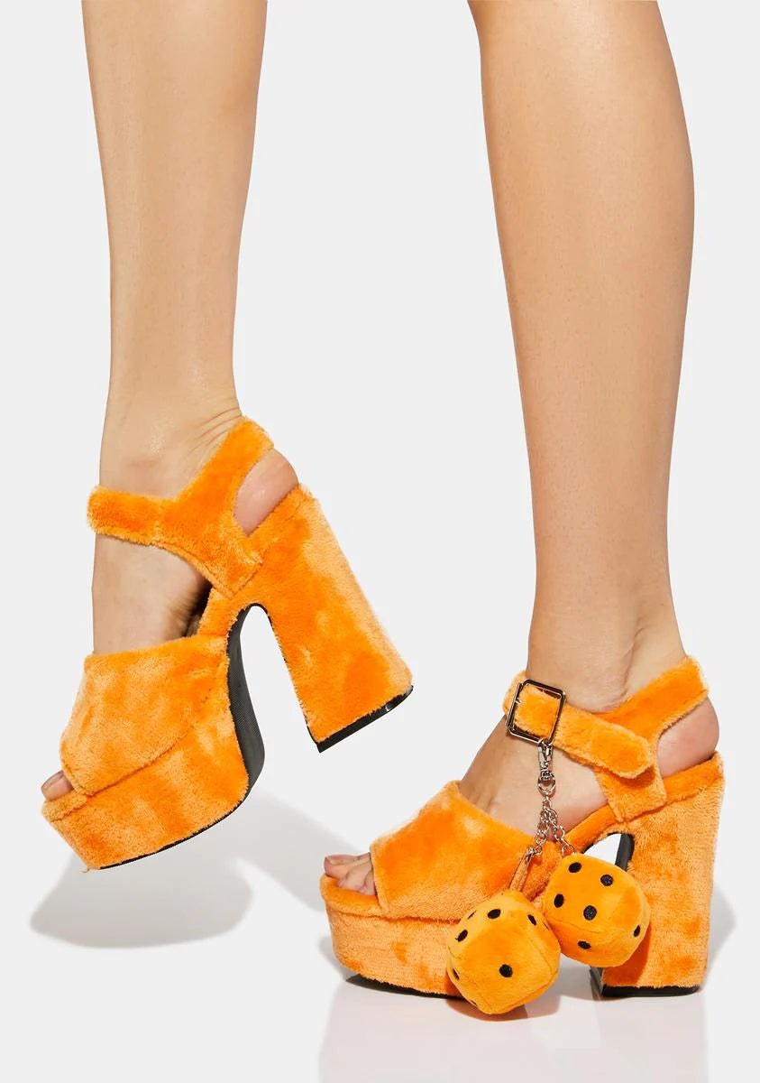 Snake Eyes Fuzzy Mary Janes