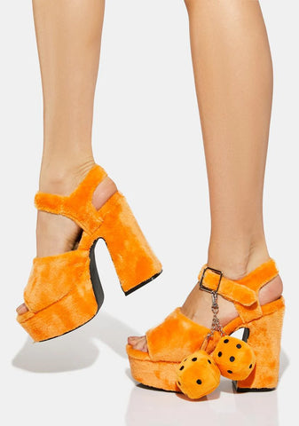 Snake Eyes Fuzzy Mary Janes