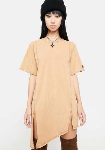 Atmosphere Unisex Washed Cotton Longline Tee