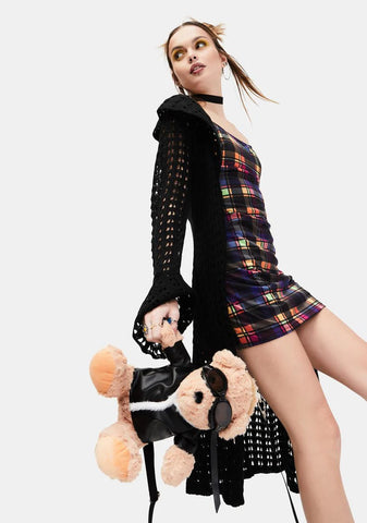 Running Wild Plaid Mini Dress