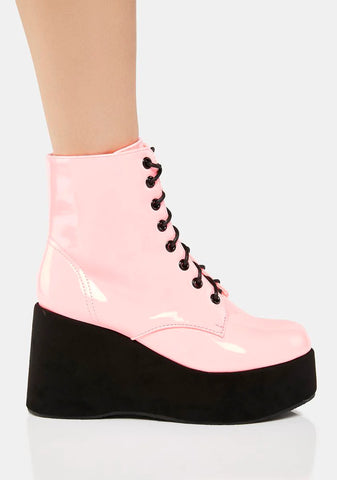 Sweet Literally Living Platform Boots