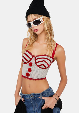 Killer Clown Bustier Top