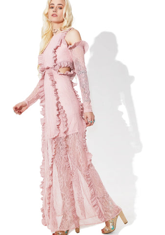 Tribute Ruffled Maxi Dress