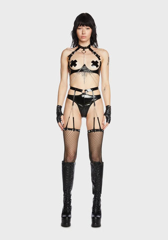 Midnight Exhibitionist Lingerie Set