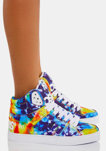 Tie Dye Clone High Top Sneakers