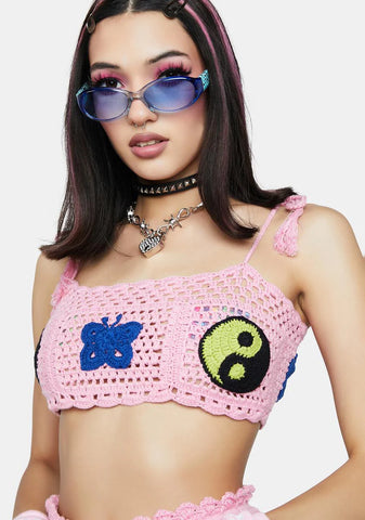Yin Yang Crochet Top