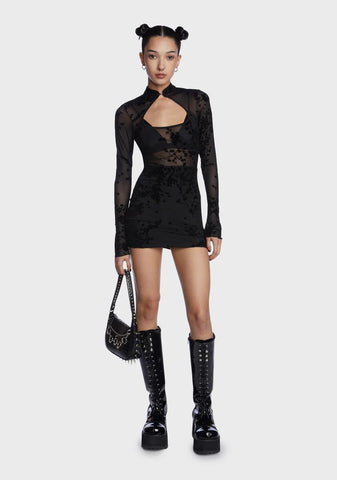 Against Time Mini Dress