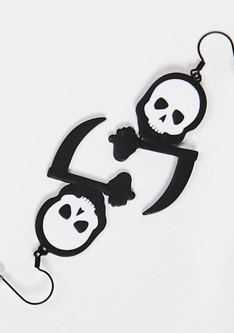 Killer Cutie Grim Reaper Earrings