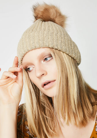 Warm Up Pom-Pom Beanie