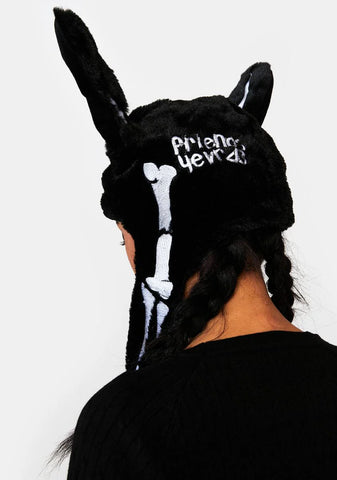 Bone Bunny Flappy Hat