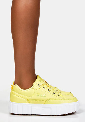 Yellow Sandblast Low Sneakers