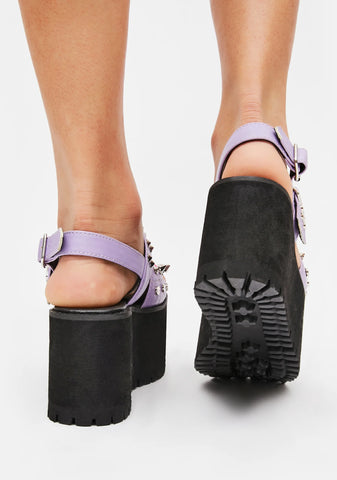 Restless Soul Spiked Platform Sandals