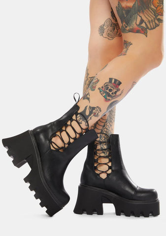 Snake Vibes Ankle Boots