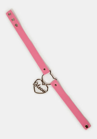 Cat Call Charm Choker
