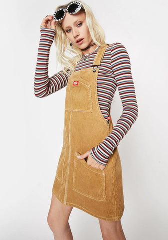 Corduroy Pinafore Dress