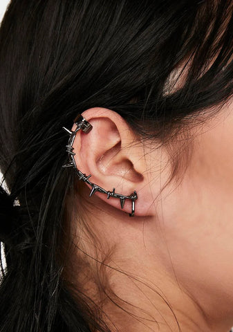 Distortion Barbed Wire Ear Cuffs