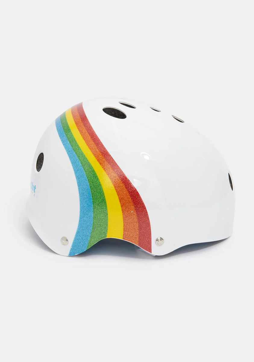 White Rainbow Sparkle Certified Sweatsaver Helmet