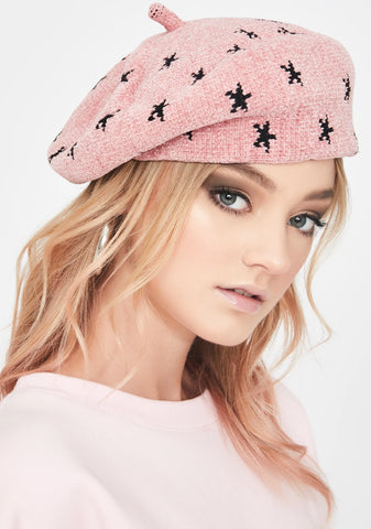 Stars Above Knit Beret