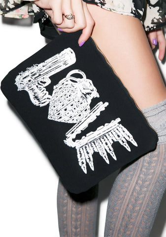 Love Kills iPad Clutch