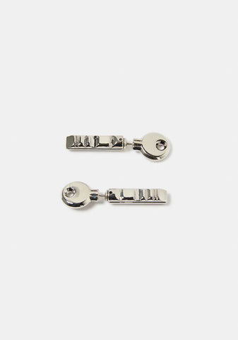 Lock 2 Pick Key Stud Earrings