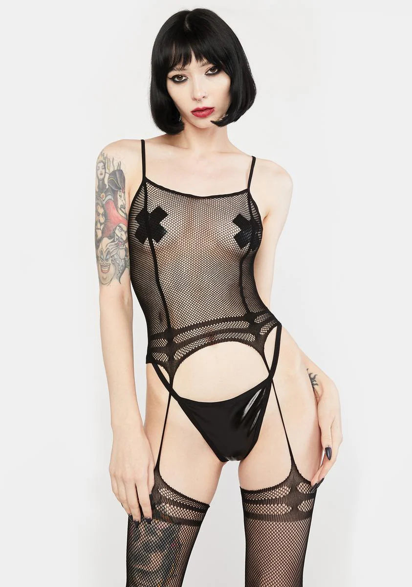 Be My Playmate Fishnet Bodystocking