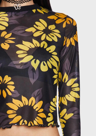 Slice Of Sunshine Mesh Top