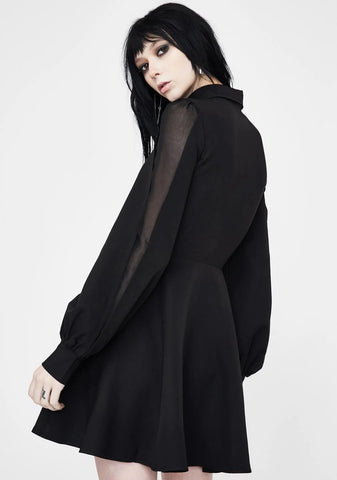 Moon Cut Out Mini Dress