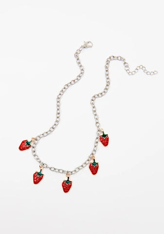 Strawberry Treats Chain Necklace