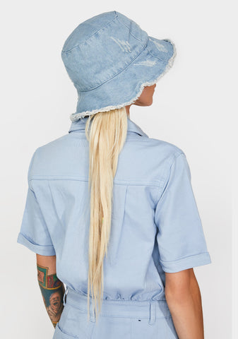 Chill Pushing Limits Denim Bucket Hat