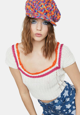 On The Radio Crochet Top