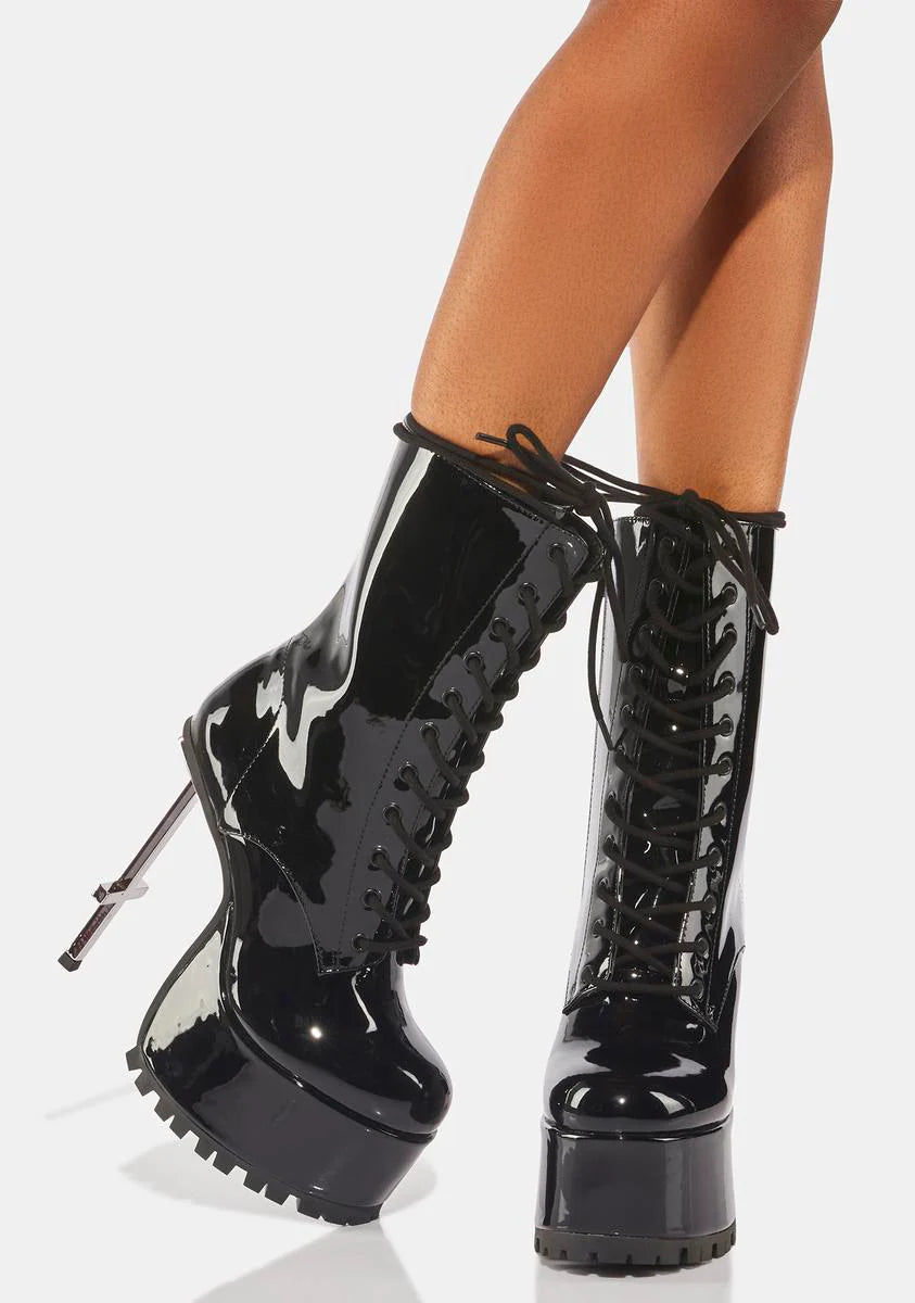 Under Oath Platform Cross Boots