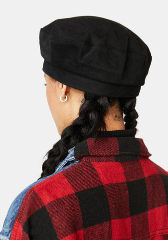 Atmosphere Black Beret With Horns