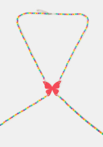 Monarch Magic Beaded Body Chain