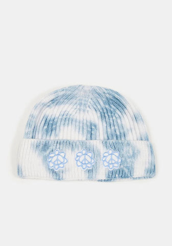 Peace & Petals Tie Dye Beanie