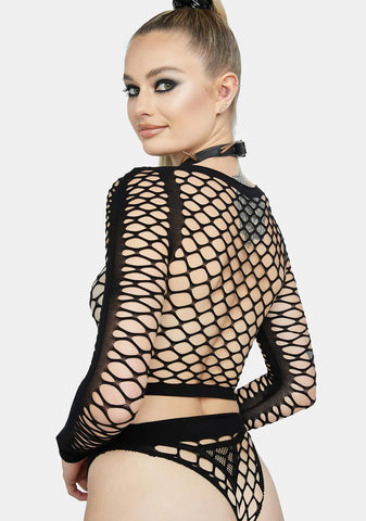 Wicked Electric Bolt Fishnet Set