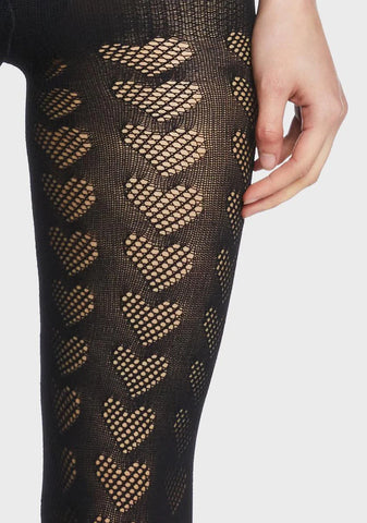 Lexicon Of Love Print Tights