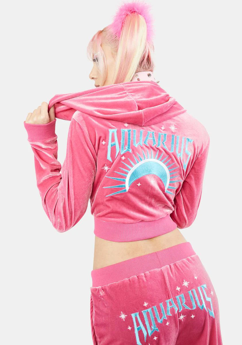 Alluring Aquarius Velour Hoodie