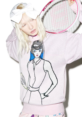 40Love Knit Crew - Light Pink