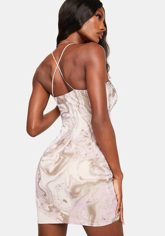 Lavender No Illusions Mesh Mini Dress