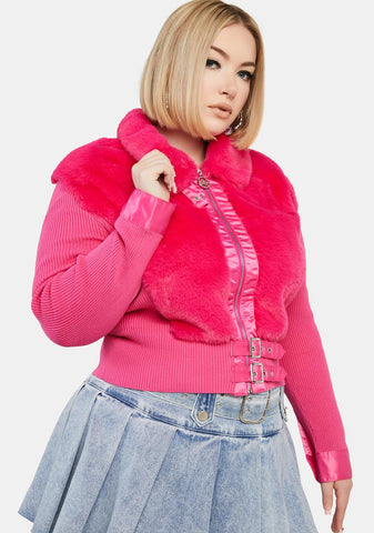 Plus Britney Knit Cardigan