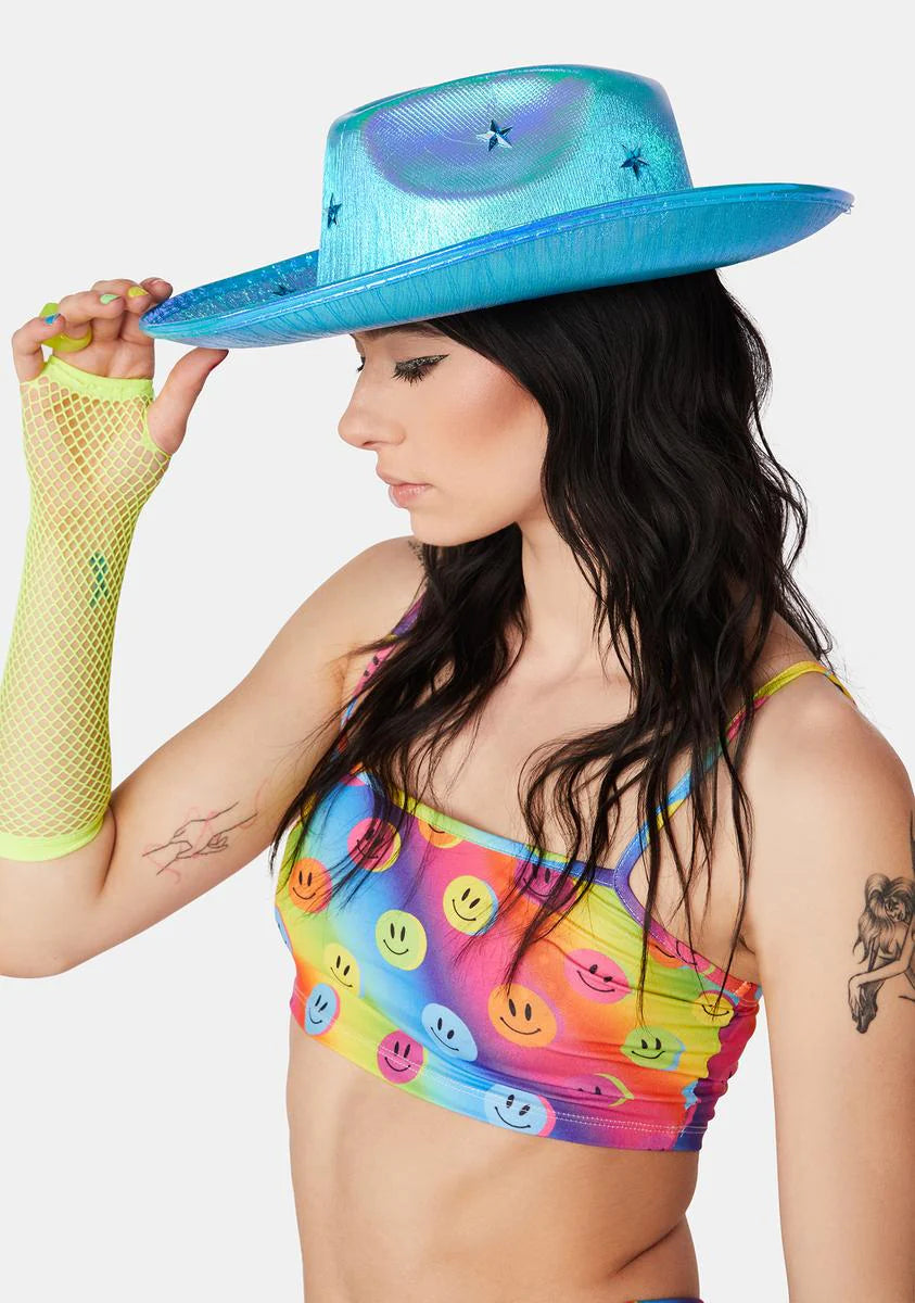 Natural-Born Star Holographic Cowboy Hat