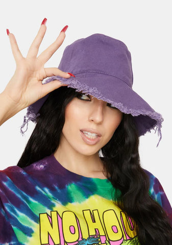 Totally Dude Frayed Bucket Hat